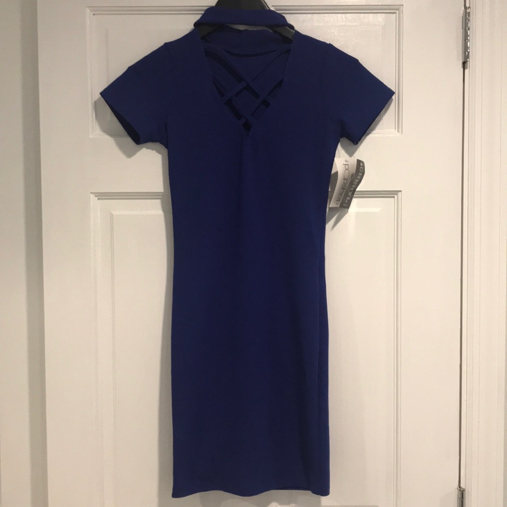 Cheryl NYC Cage Choker Dress